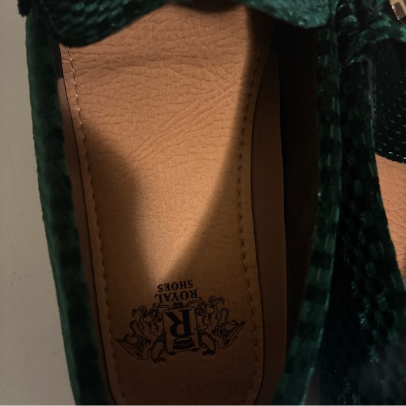 Royalty For Me Green Loafers with Gold Accent - Picture 6 of 8